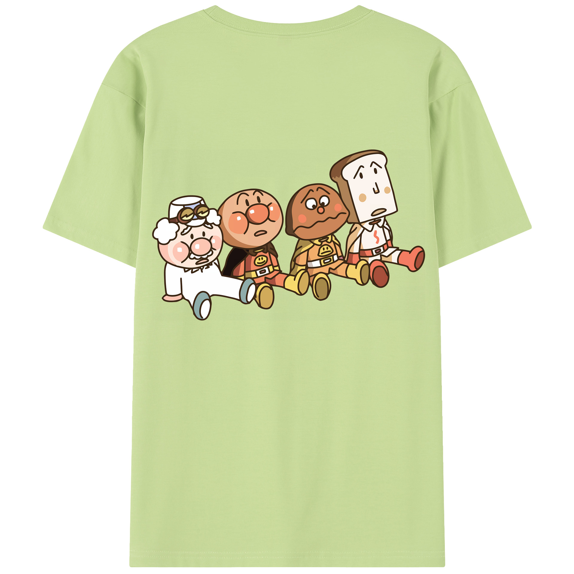 （画像用） アンパンマン Anpanman 綿100％半袖Tシャツ（背面プリント）
